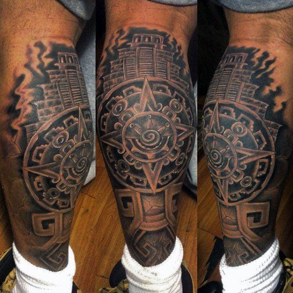 100 besten Azteken Tattoos für Männer und ihre Bedeutung