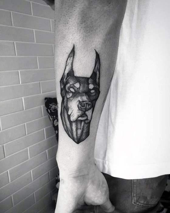 Dobermann tattoo 07