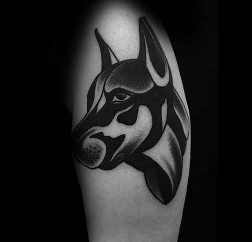Dobermann tattoo 11