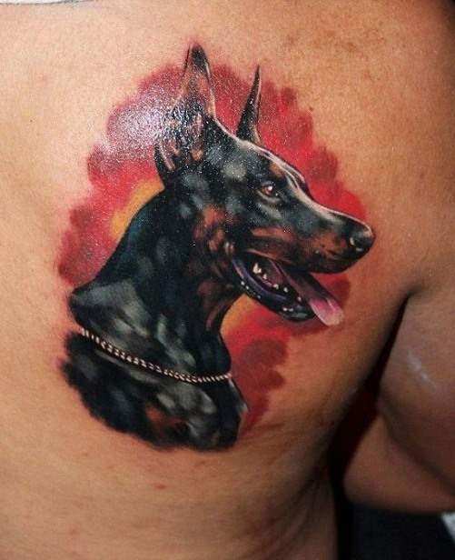 Dobermann tattoo 17