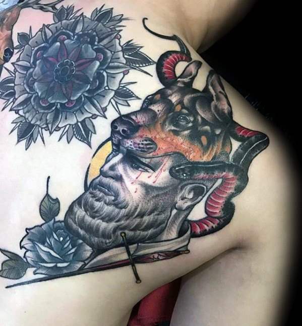 Dobermann tattoo 19