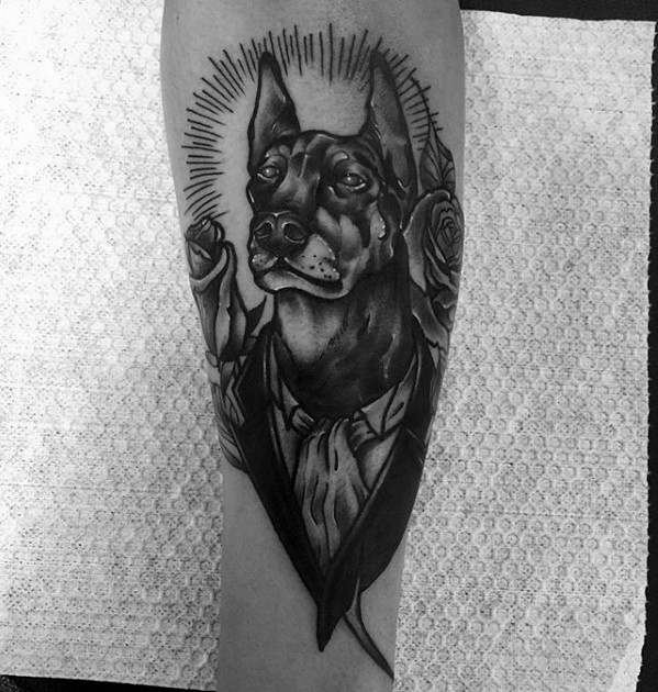 Dobermann tattoo 31