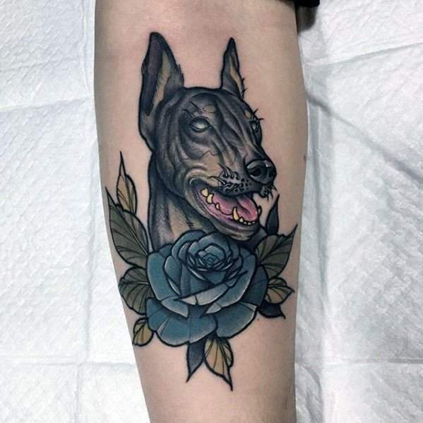 Dobermann tattoo 35