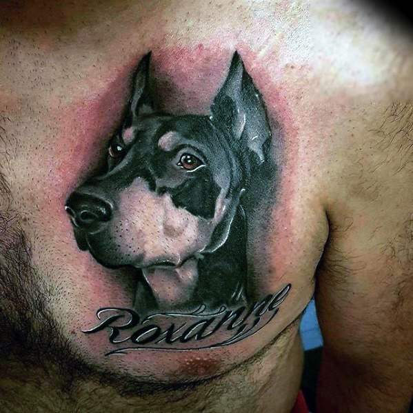 Dobermann tattoo 39