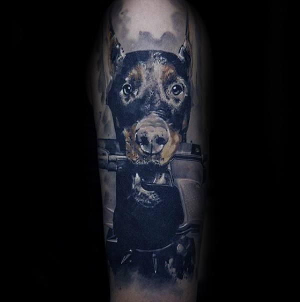 Dobermann tattoo 43