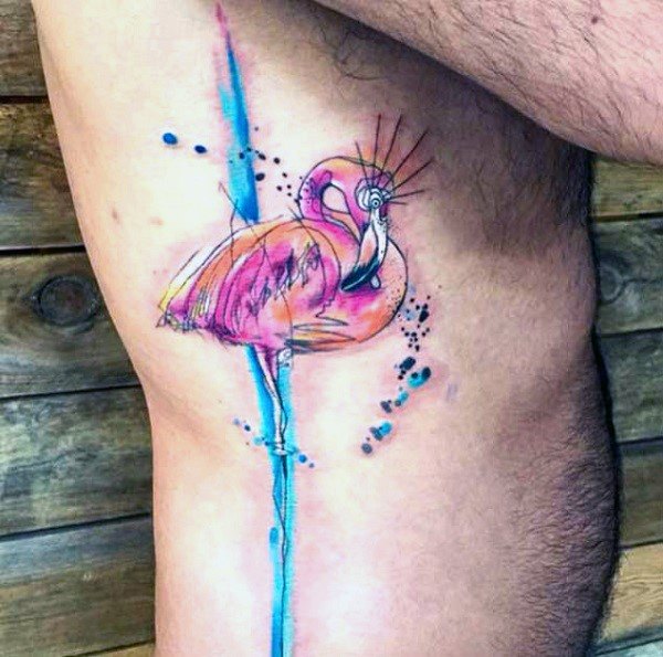 Flamingo tattoo 17