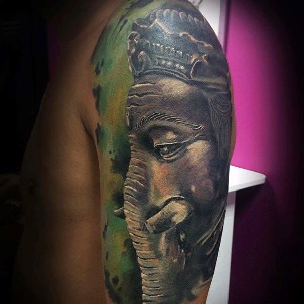 Gott Ganesha tattoo 05