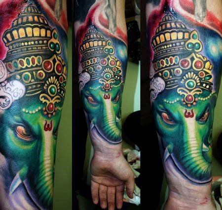 Gott Ganesha tattoo 11