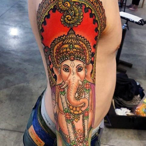 Gott Ganesha tattoo 21
