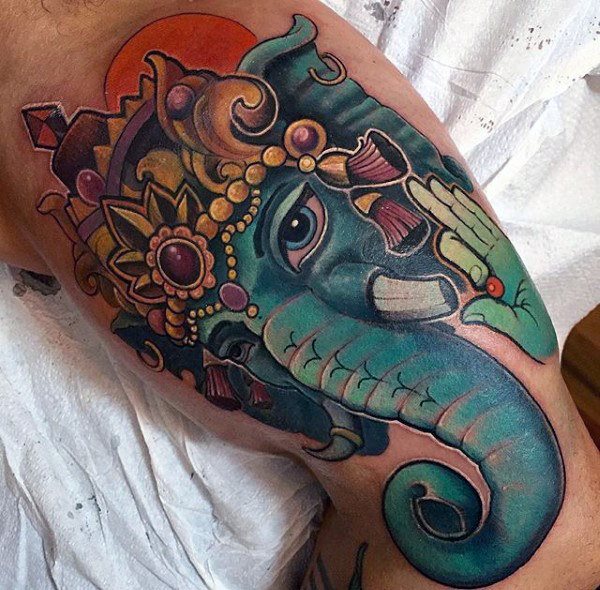 Gott Ganesha tattoo 49