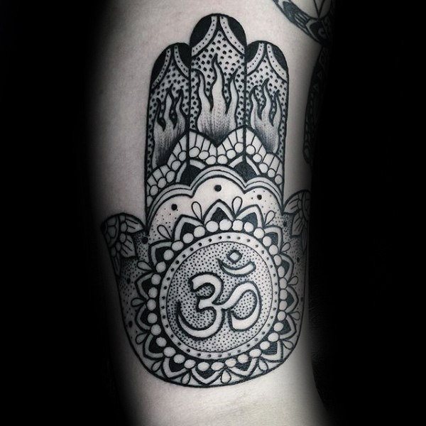 Hamsa Hand Fatima tattoo 03