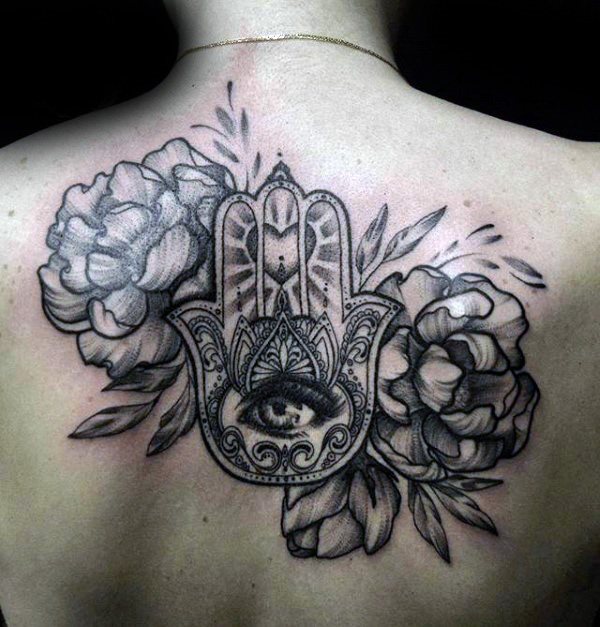 Hamsa Hand Fatima tattoo 125
