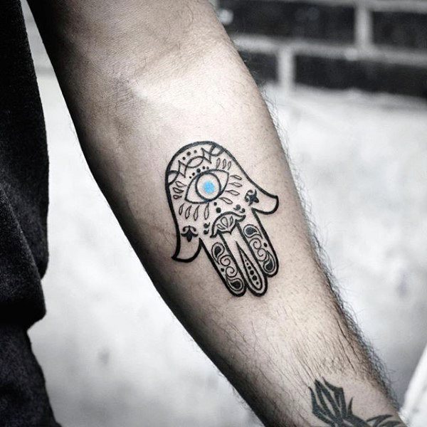 Hamsa Hand Fatima tattoo 63
