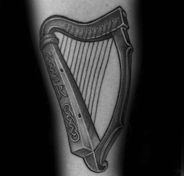 Harfe tattoo 03