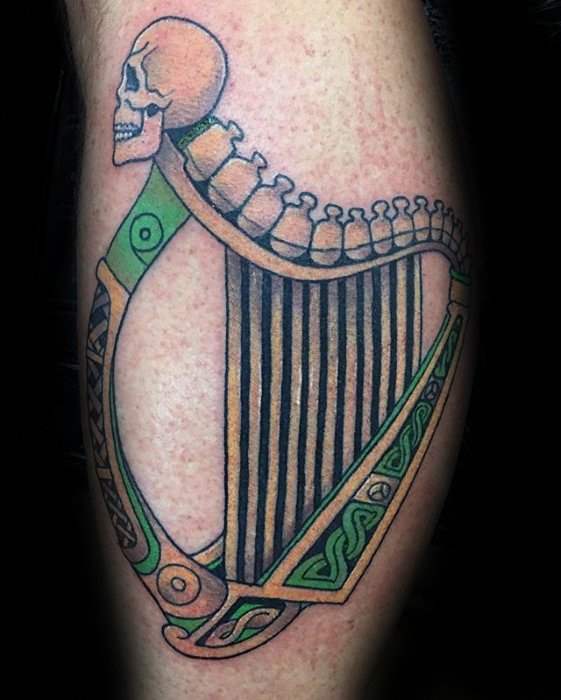 Harfe tattoo 07