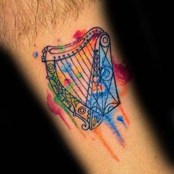 Harfe tattoo 37