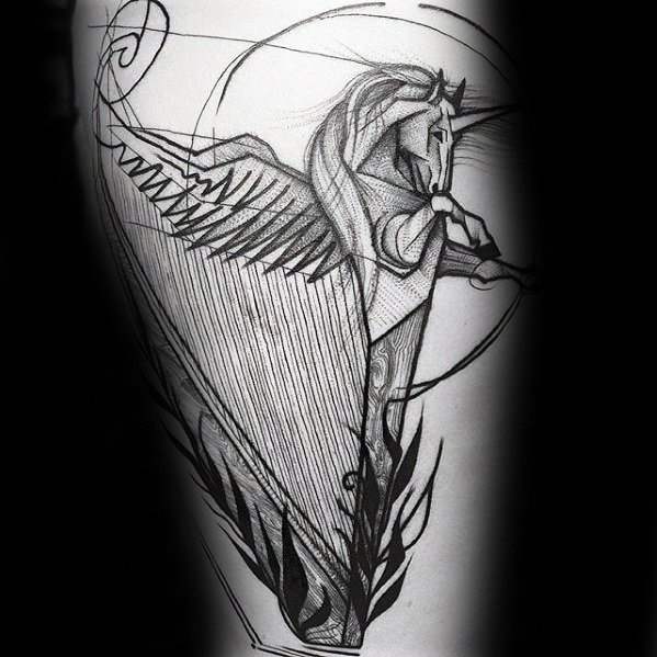 Harfe tattoo 97
