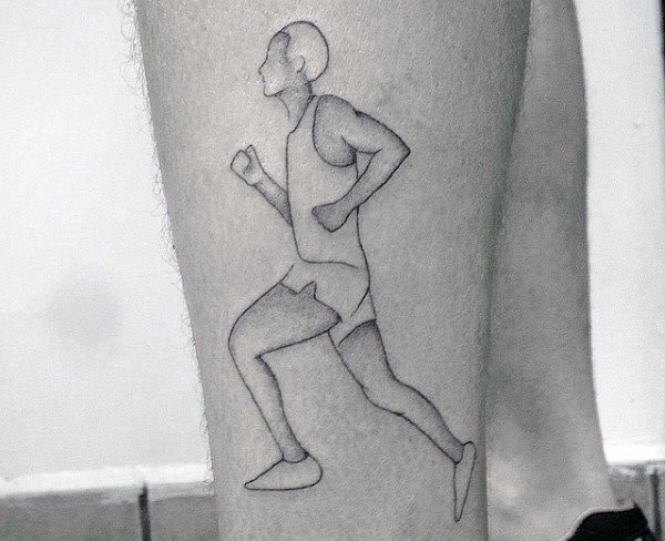 Laufer running tattoo 01