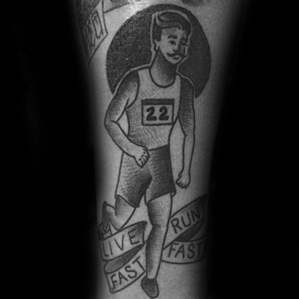 Laufer running tattoo 27