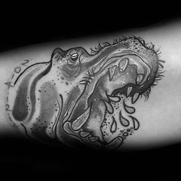 Nilpferd tattoo 07