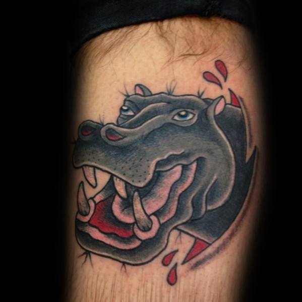 Nilpferd tattoo 23