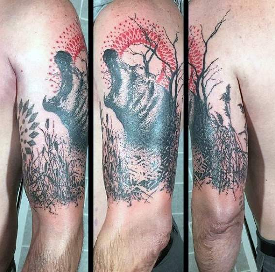 Nilpferd tattoo 69