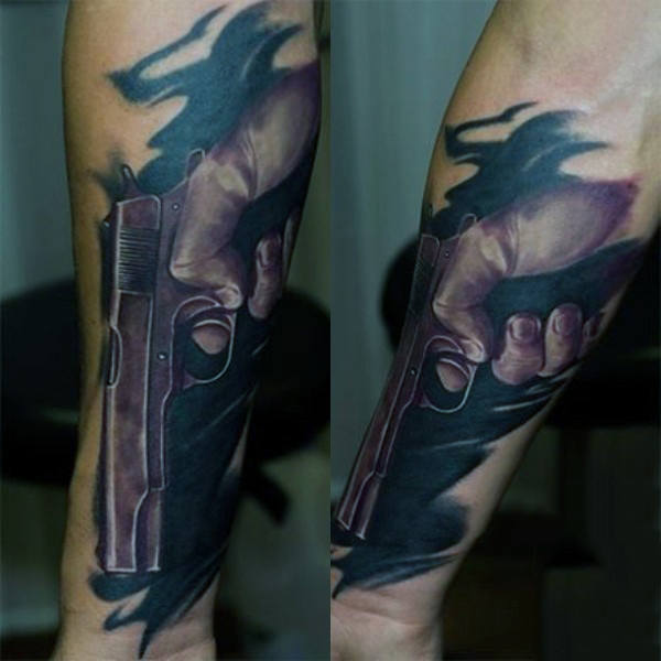Pistole tattoo 13