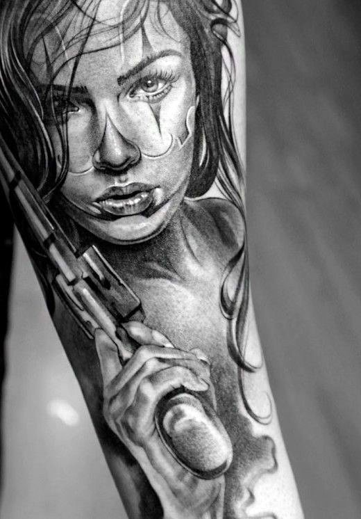Pistole tattoo 19