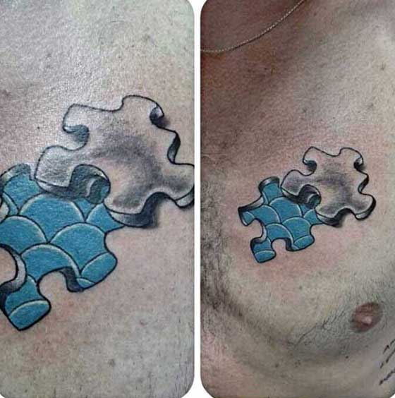 Puzzleteilen tattoo 121