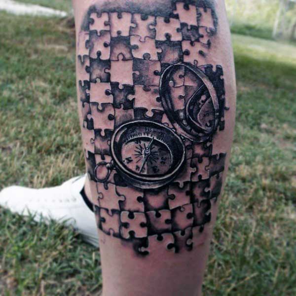 Puzzleteilen tattoo 57