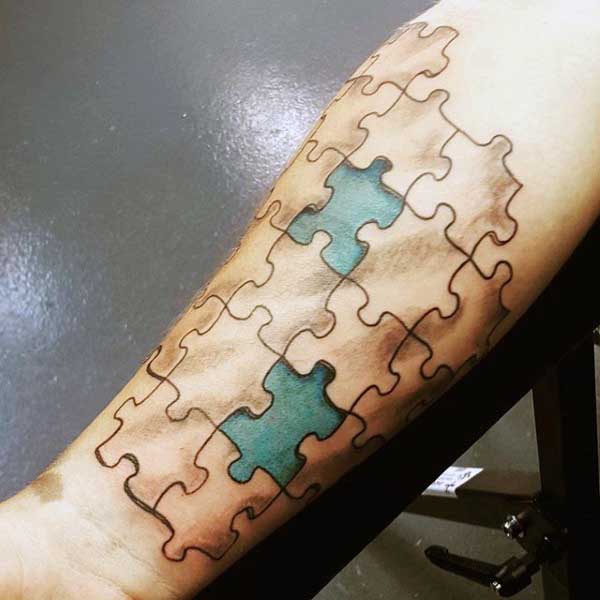 Puzzleteilen tattoo 59