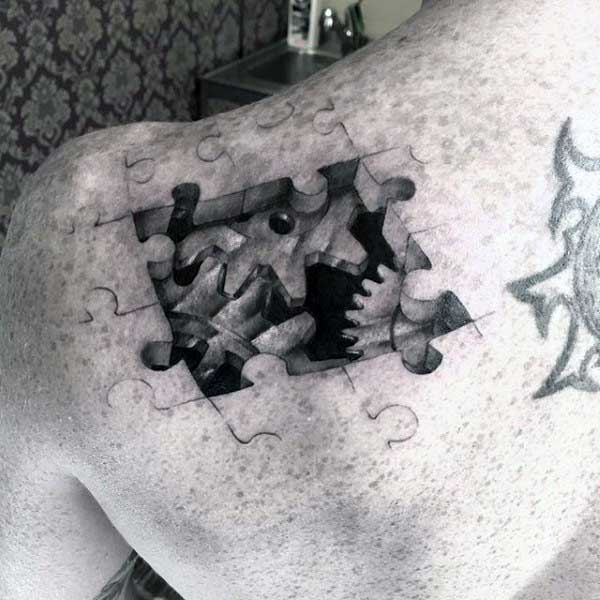 Puzzleteilen tattoo 65