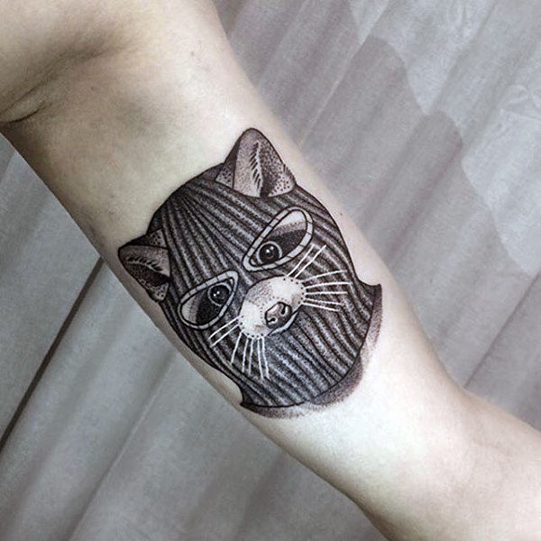 Waschbar tattoo 05