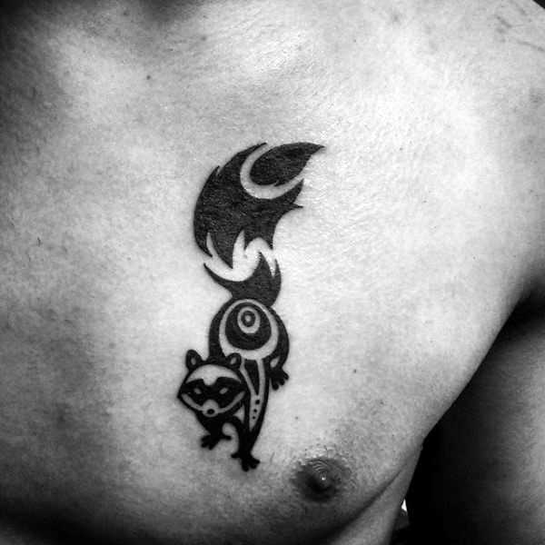 Waschbar tattoo 107