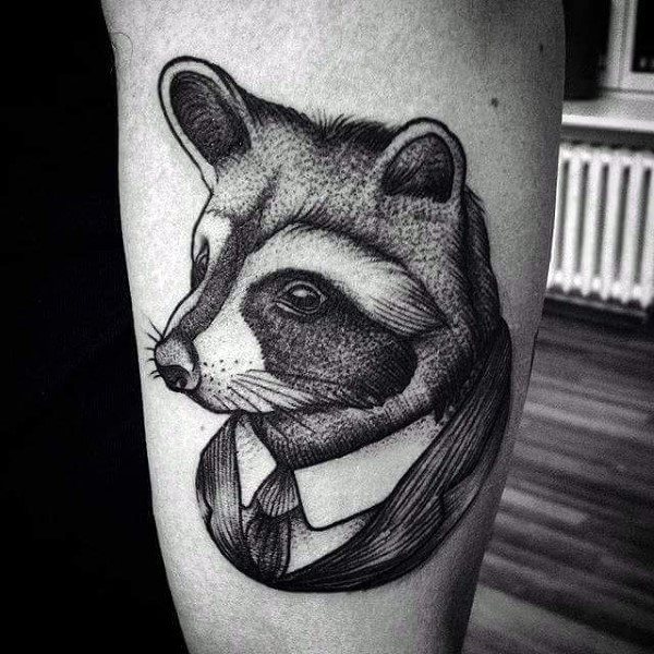 Waschbar tattoo 19