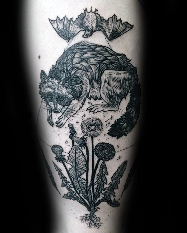 Waschbar tattoo 91