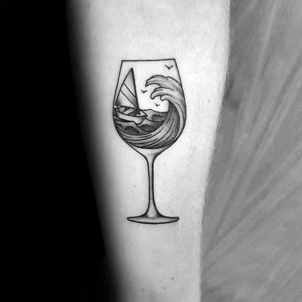 Wein tattoo 45