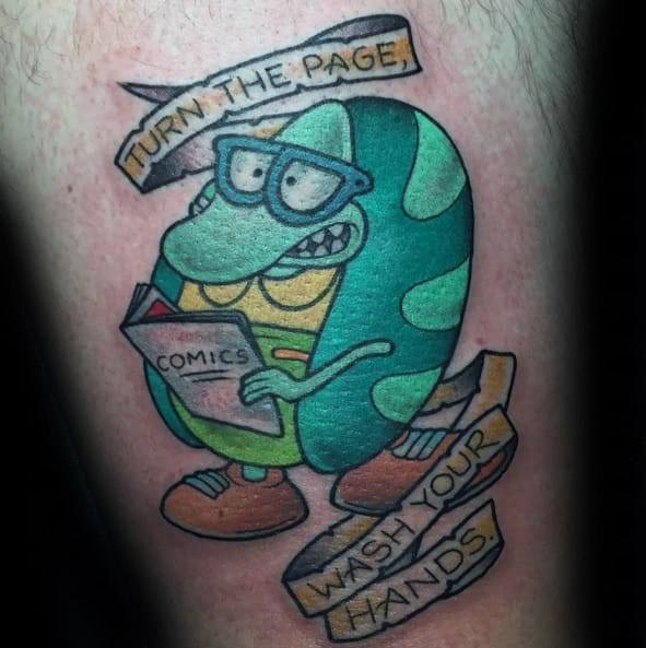 Zeichentrick tattoo 75