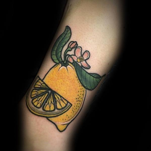 Zitrone tattoo mann 07