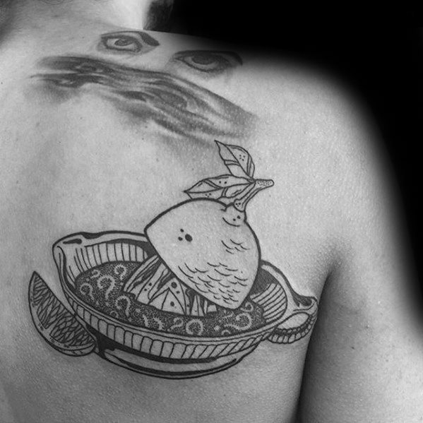 Zitrone tattoo mann 21