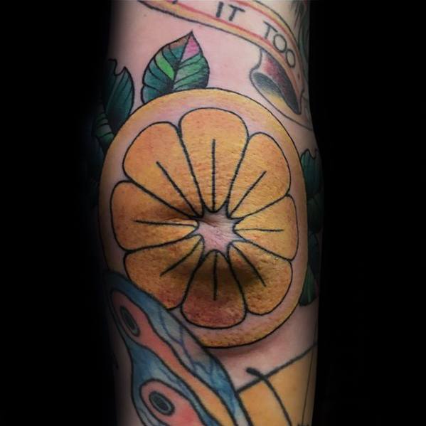 Zitrone tattoo mann 25