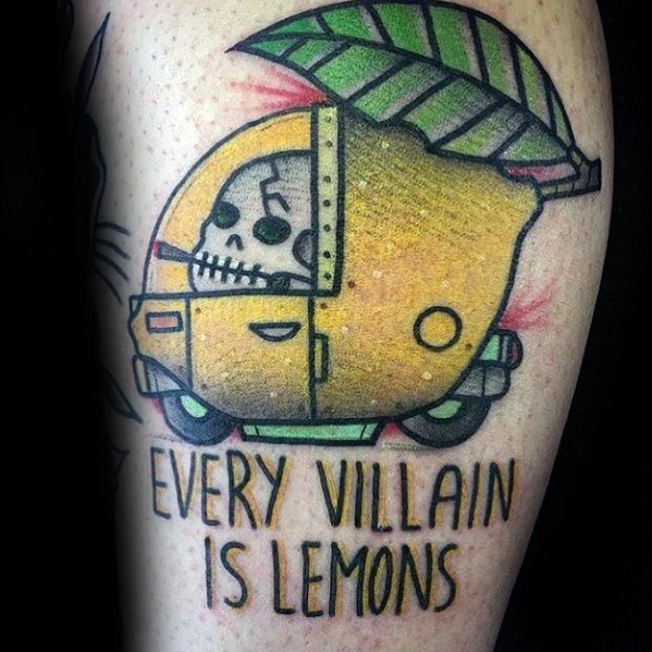 Zitrone tattoo mann 49
