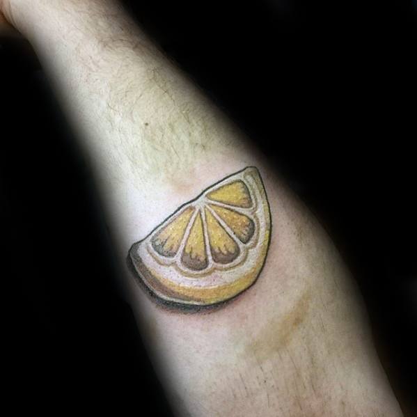 Zitrone tattoo mann 73