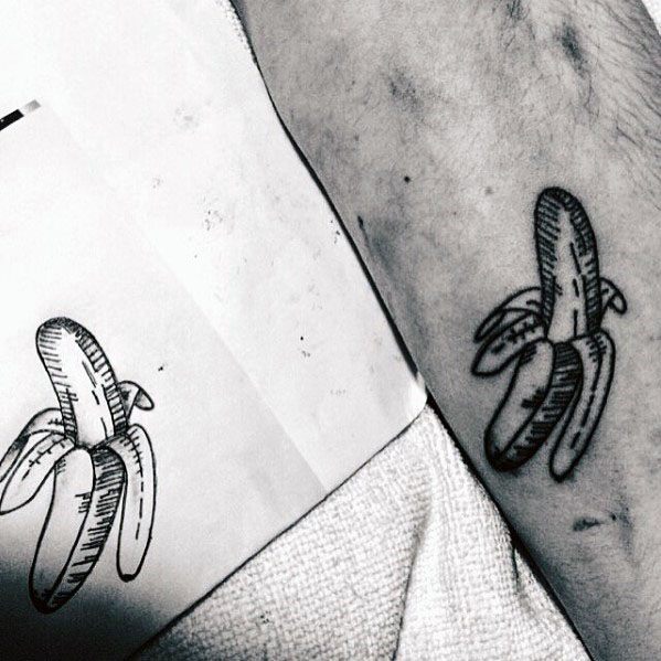 banane platane tattoo 55