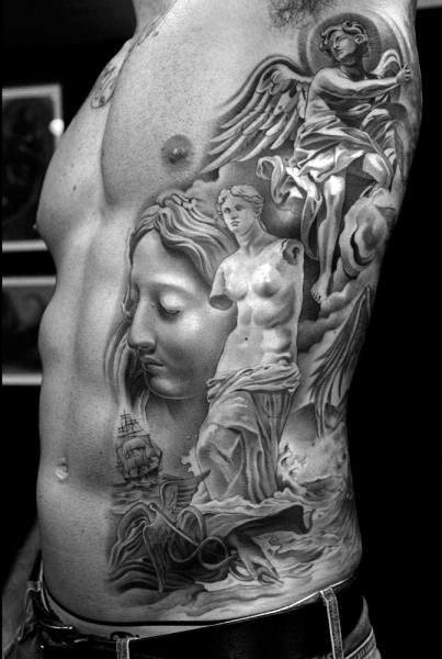 romische Statue tattoo 111