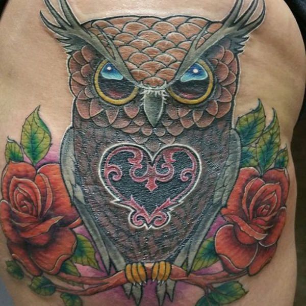 eule kauz tattoo 120