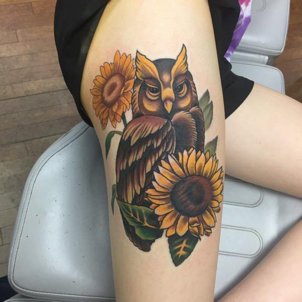 eule kauz tattoo 121