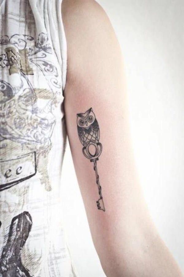 eule kauz tattoo 124