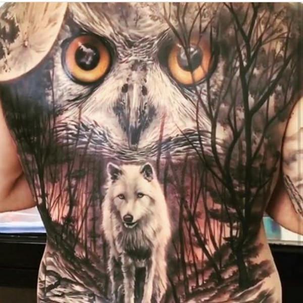 eule kauz tattoo 125