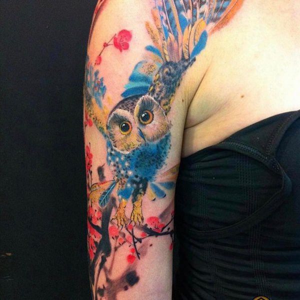 eule kauz tattoo 127